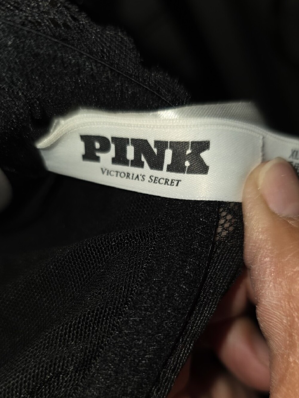 PINK Victoria's Secret Black Lace-Trim Bralette Tank - Picture 10 of 10